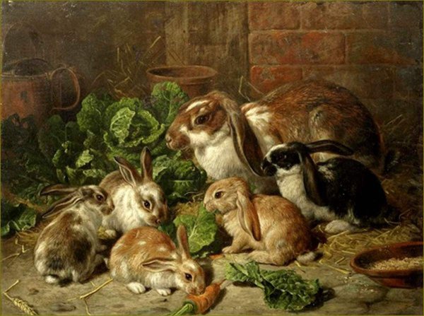 Кролик живопись