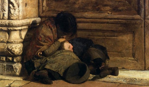 Живопись 19 века нищий мальчик