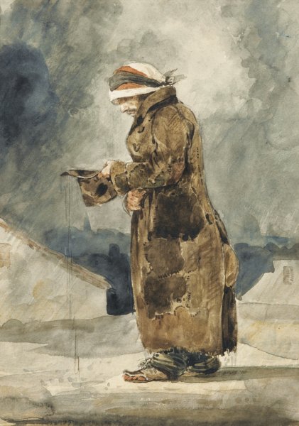 Делакруа нищий картина