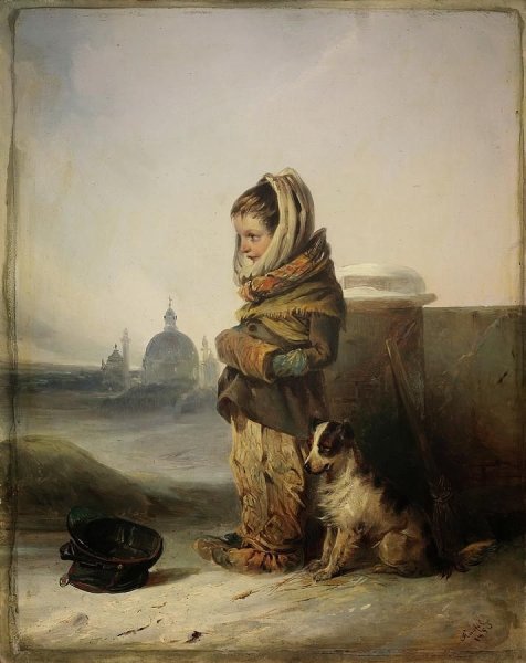 Нищие дети в живописи