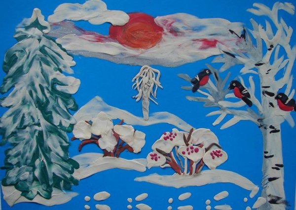 Пластилиновое панно