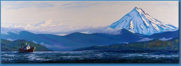 Картина вулкан Петропавловск-Камчатский