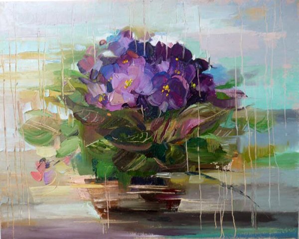 Фиалки в живописи импрессионистов