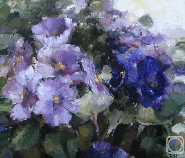 Фиалки Импрессионизм