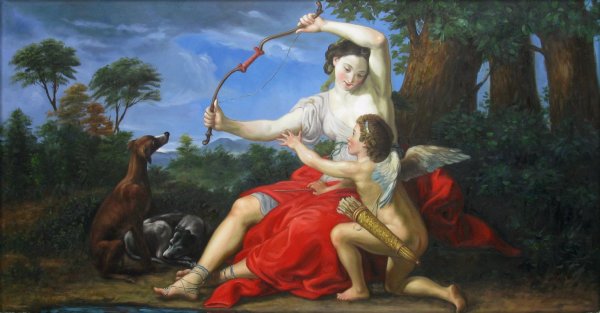 Батони Помпео "Аполлон и две музы"