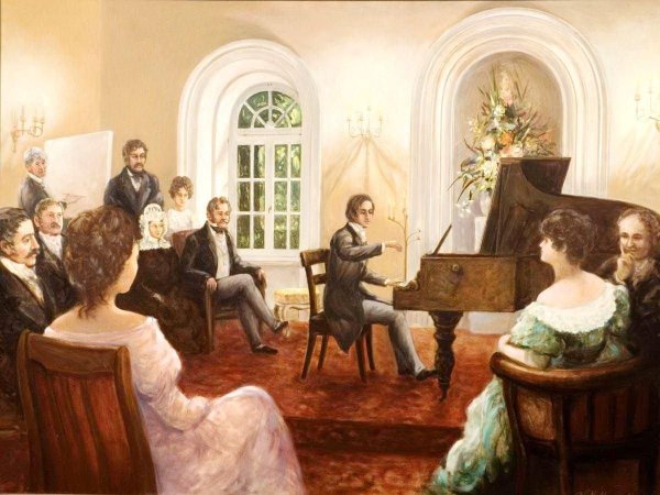 Адольф фон Менцель концерт для флейты Фридриха Великого в Сан-Суси