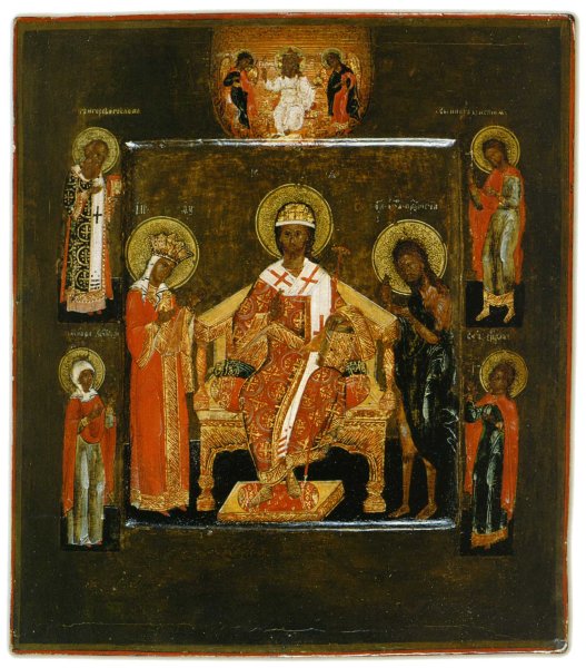 Иконы 17 в. Иоан Предтеча - Строгановская школа