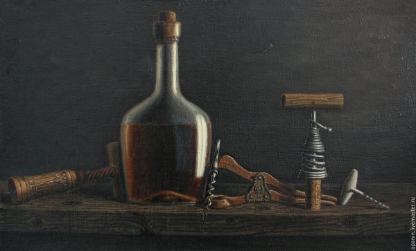 Натюрморт с бутылкой