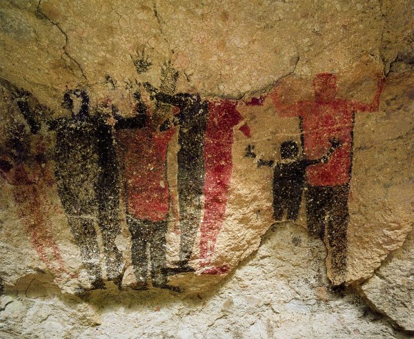 Наскальная живопись в горах Хуа