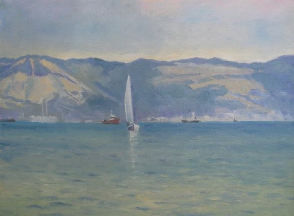 Морвокзал Новороссийск живопись