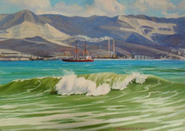 Цемесская бухта Новороссийск живопись