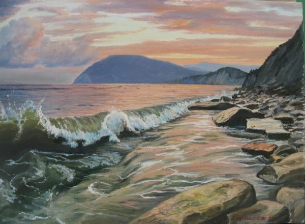 Живопись море Новороссийск