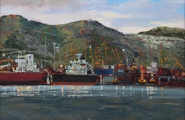 Картина порт Новороссийск