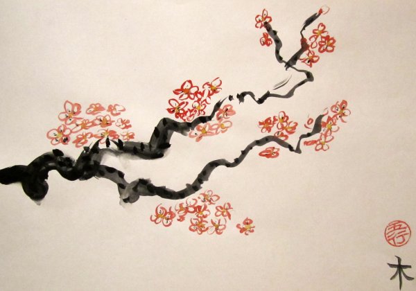 Усин японская живопись