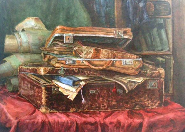 Чемодан в живописи