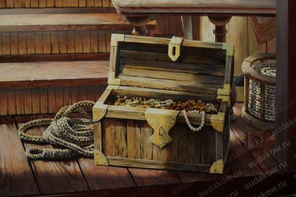 Сундук в русской избе