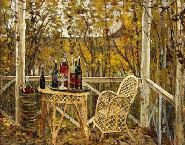 Станислав Жуковский осень веранда