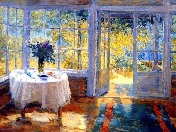 Потапов Олег художник веранда