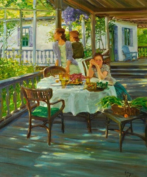 Веранда в живописи