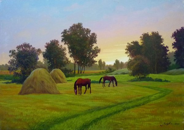 Художник Геннадий Литвиненко картины лето