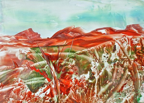 Энкаустика пейзаж