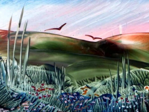 Энкаустика город пейзаж