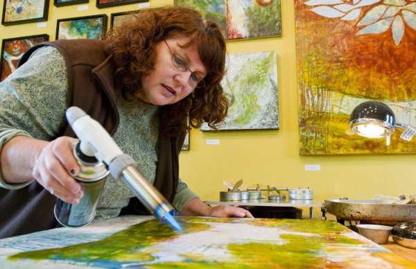 Картины техника энкаустика