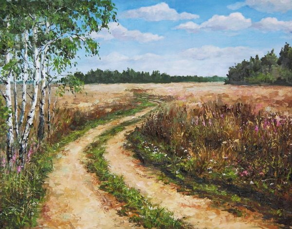 Картина Проселочная дорога Шишкин