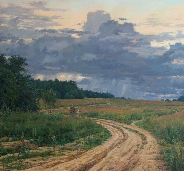 Сельский пейзаж Брусилов Станислав