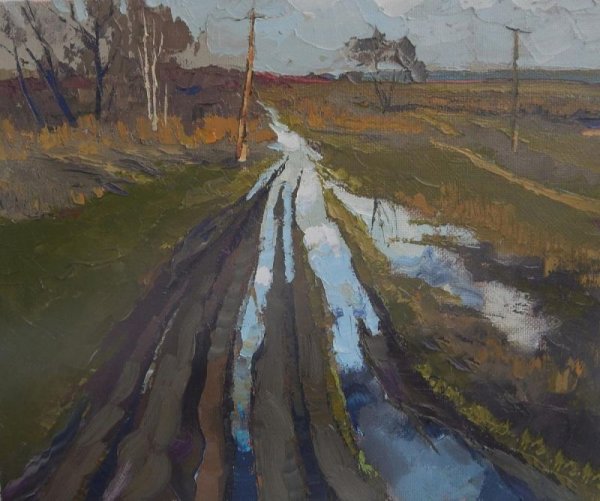 Дорога картины художников