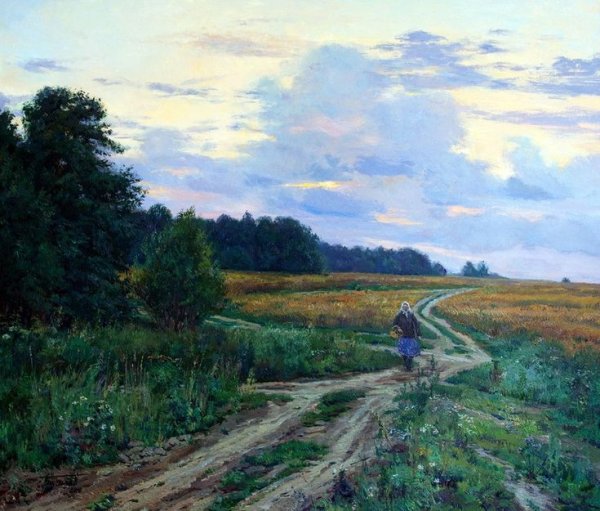 Сельский пейзаж Брусилов Станислав