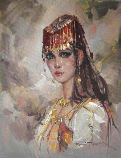 " Восточные красавицы . " Художник Ремзи Таскариан .