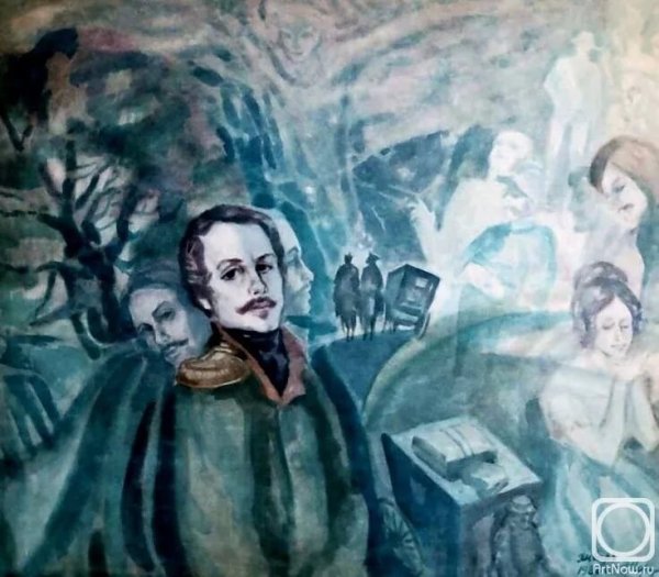 Воспоминания о Кавказе. Картина м.ю.Лермонтова. Масло. 1838.