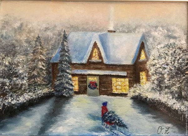 Рождество маслом