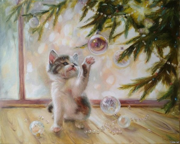 Новогоднее настроение картины художников