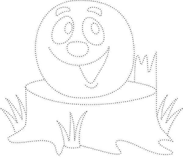 Птичка раскраска