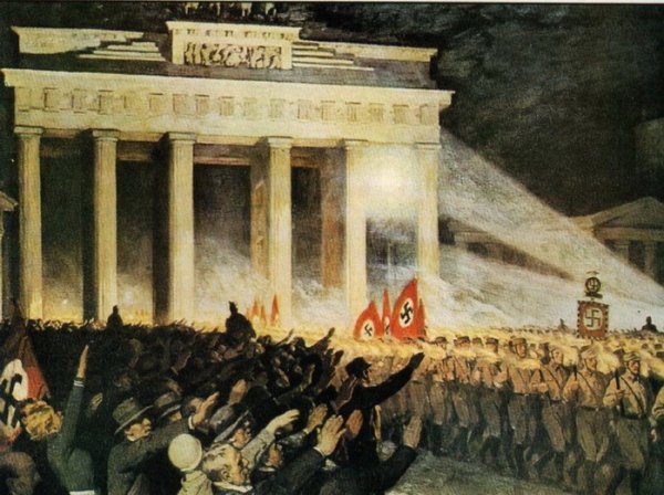 Берлин факельное шествие 30 января 1933