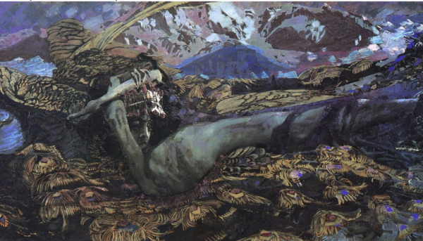 Михаил Врубель демон поверженный