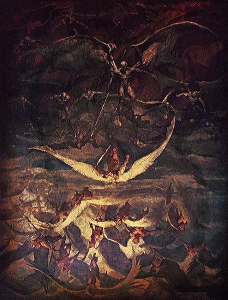 Уильям Блейк большой красный дракон и жена облеченная в солнце