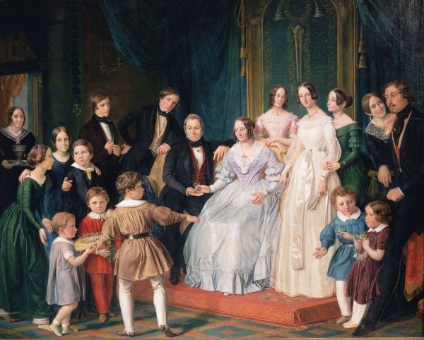 Семейный портрет (портрет семьи Поленовых). 1905.