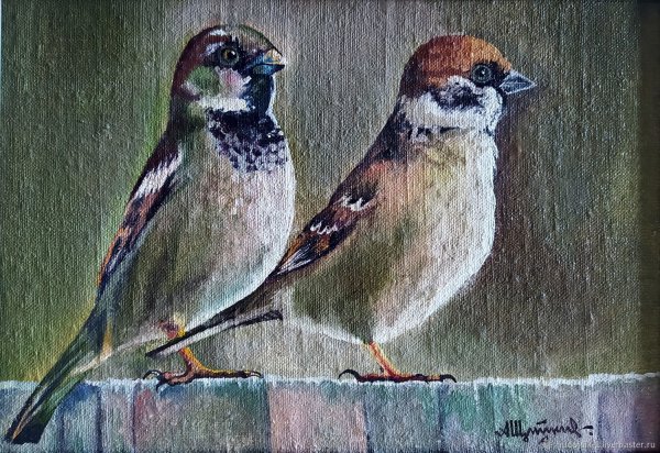 Картина Воробей