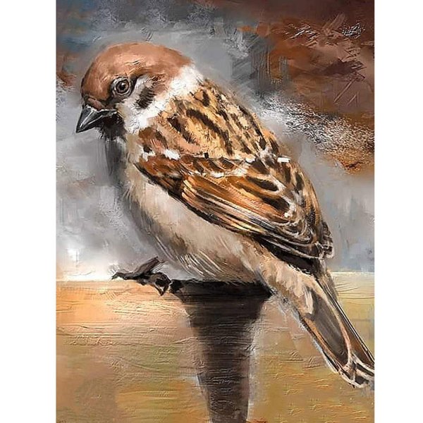 Воробьи живопись