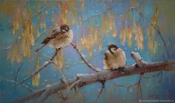 Картины Марии Павловой воробышек
