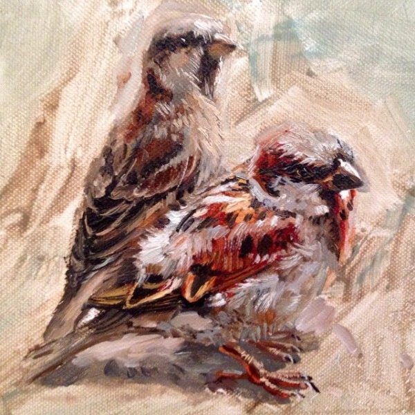 Художник Комаревцев Воробей