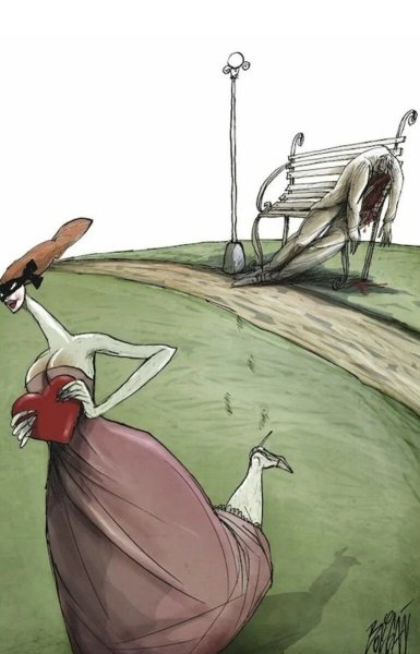 Ирония карикатура