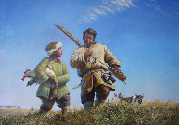 Иннокентий Корякин Якутский художник охотник