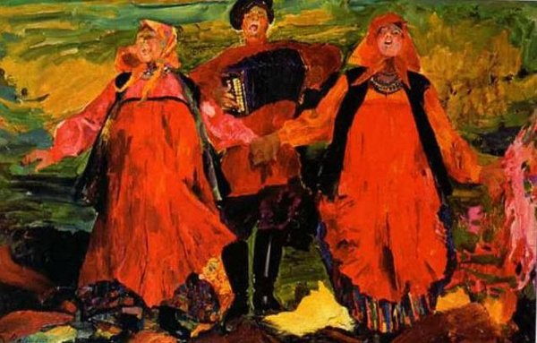 Филипп Малявин крестьянка