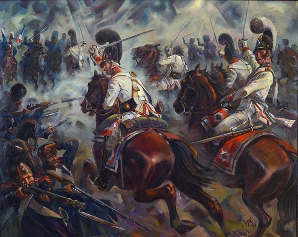 Атака кавалергардов Бородино