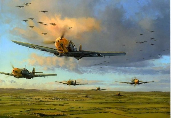 Воздушный бой художник - Андрей Лубянов