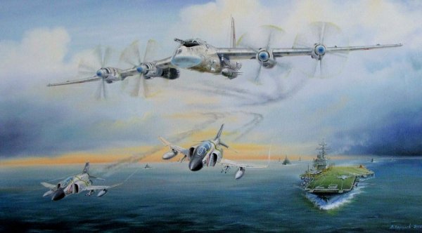 Бомбардировщик ту-95 арт